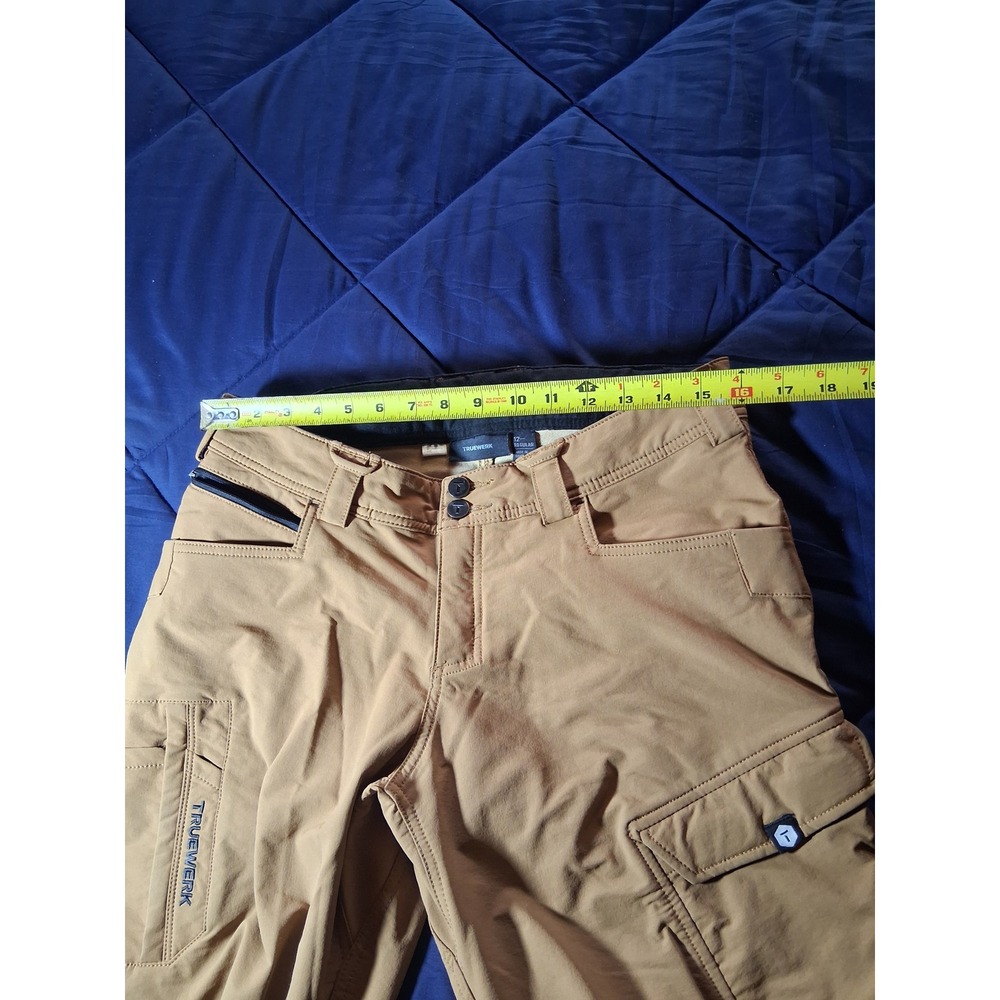 Truewerk T2 Werkpant Womens 12 Regular Tan Technical Work Pants Cargo Utility - Picture 6 of 10